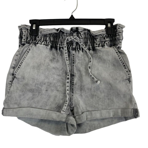 YMI Gray Paperbag Jean Shorts Size Large - Picture 1 of 5